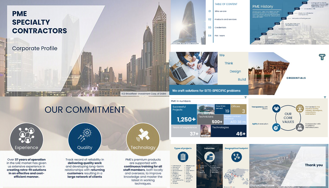 Corporate profile design